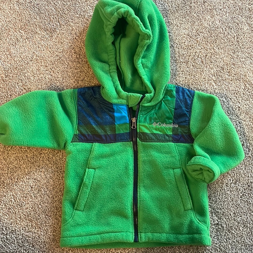 Boys’ hooded fleece Columbia Jacket 18 months